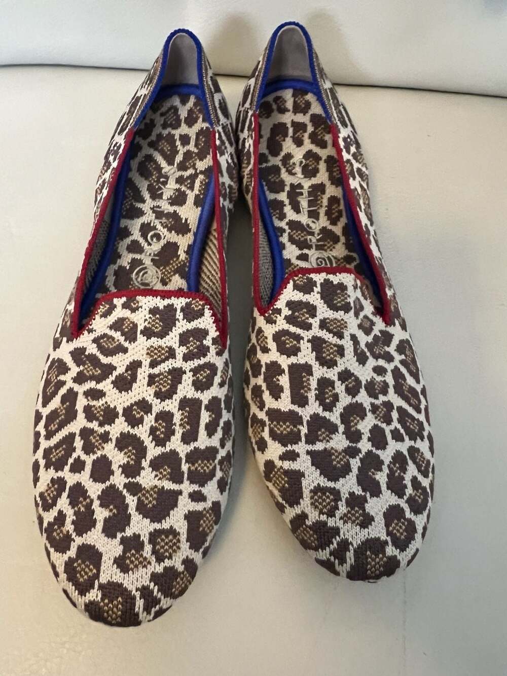 Leopard Print Slip-On Women’s Flats - Brown & Cream